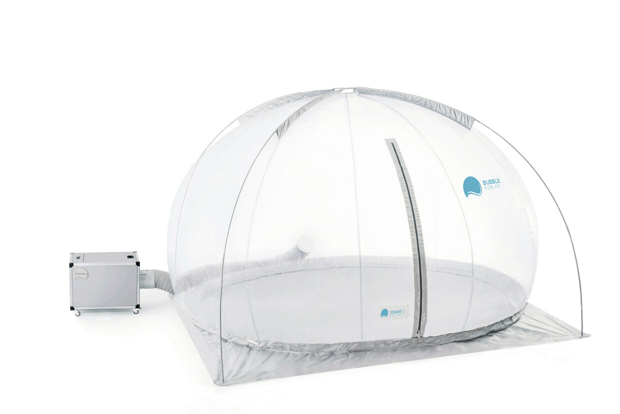 Bubble Pure Air - priestor pre regeneráciu, zvyšovanie športových výkonov, liečbu respiračných chorôb, rinitídy, bronchitídy, astmy, zvyšovanie kapacity pľúc.
